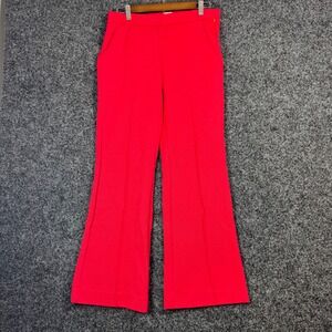 Maeve Red Flare Wide Leg Pants MT Made in Cambodia